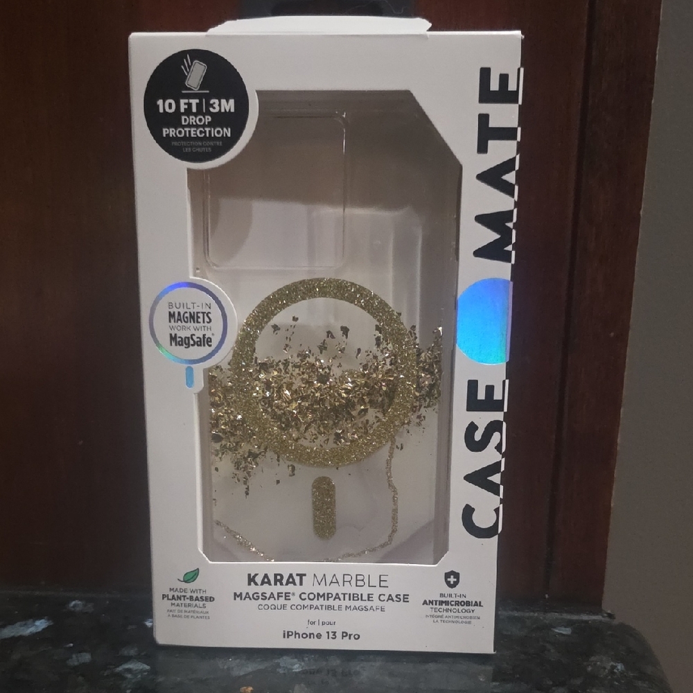 Case-Mate Karat Marble Gold iPhone 13 Pro Case